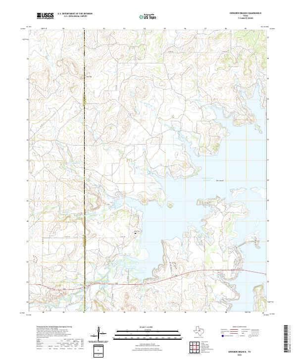 USGS Topographic Map – Edwards Branch