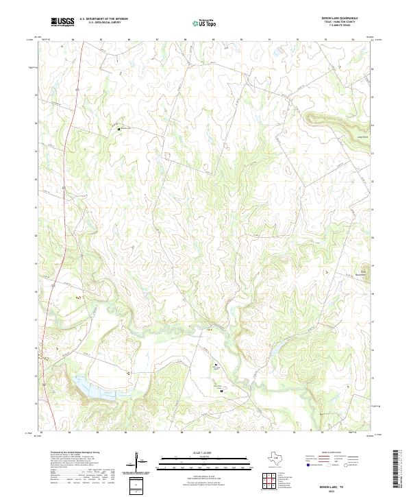 USGS Topographic Map – Eidson Lake