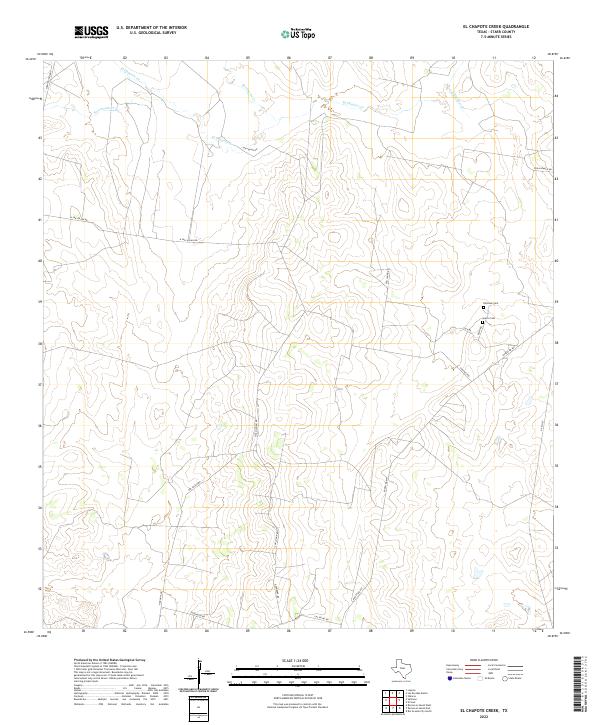 USGS Topographic Map – El Chapote Creek