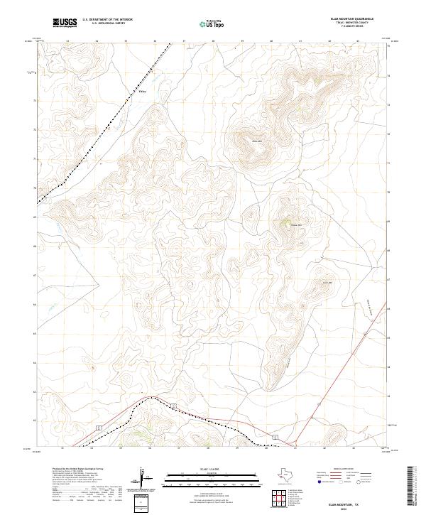 USGS Topographic Map – Elam Mountain