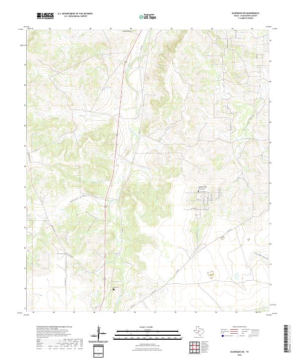 USGS Topographic Map – Eldorado NE