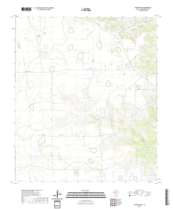 2022 Map of Eldorado NW, 2022 Print