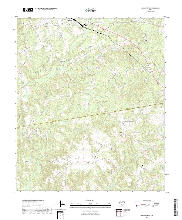 USGS Topographic Map – Elkhart Creek