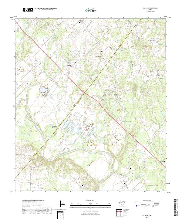 USGS Topographic Map – Ellinger