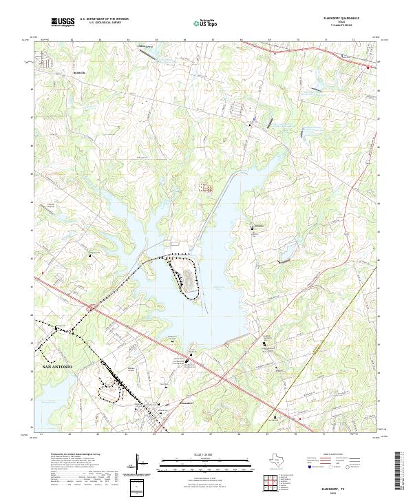 USGS Topographic Map – Elmendorf