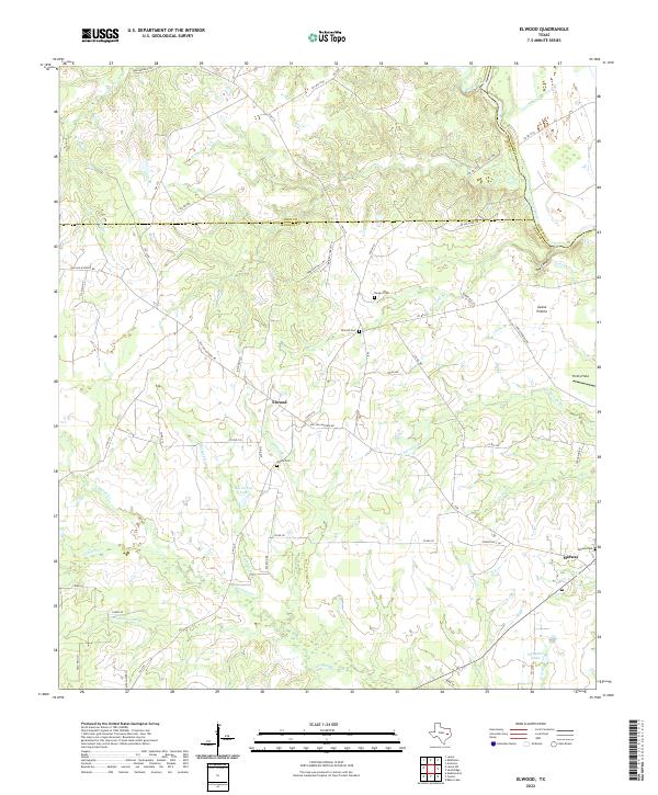 USGS Topographic Map – Elwood