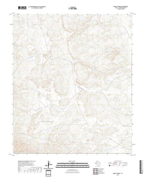 USGS Topographic Map – Emory Corral