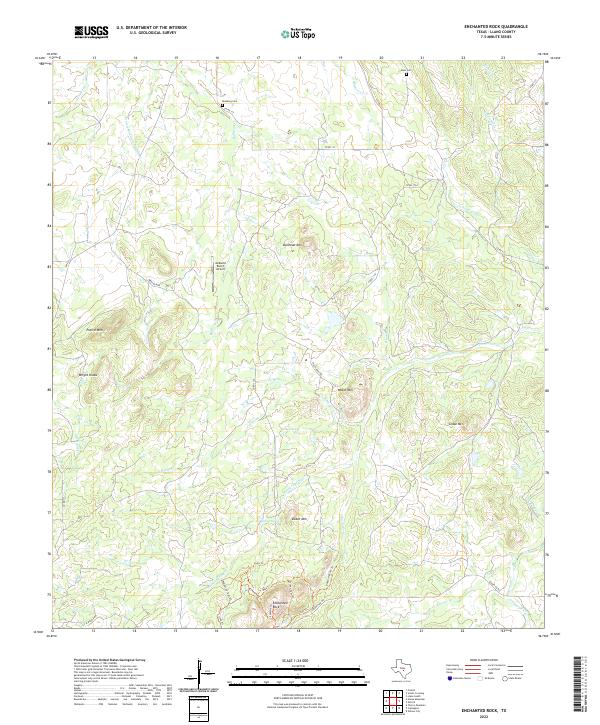 USGS Topographic Map – Enchanted Rock
