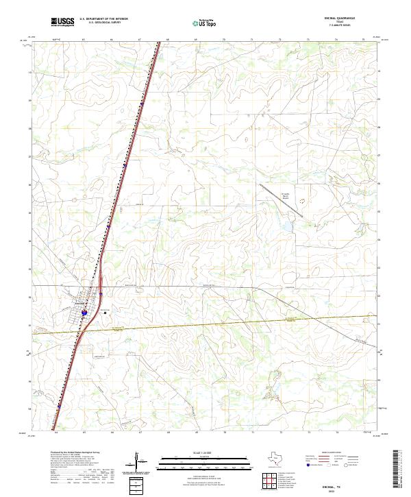 USGS Topographic Map – Encinal
