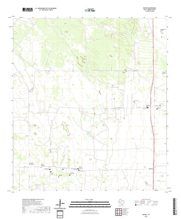 USGS Topographic Map – Encino