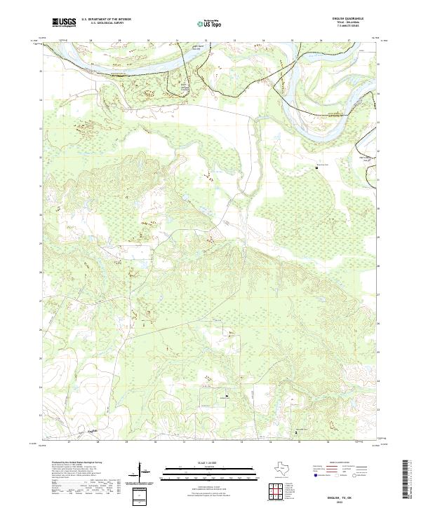 USGS Topographic Map – English