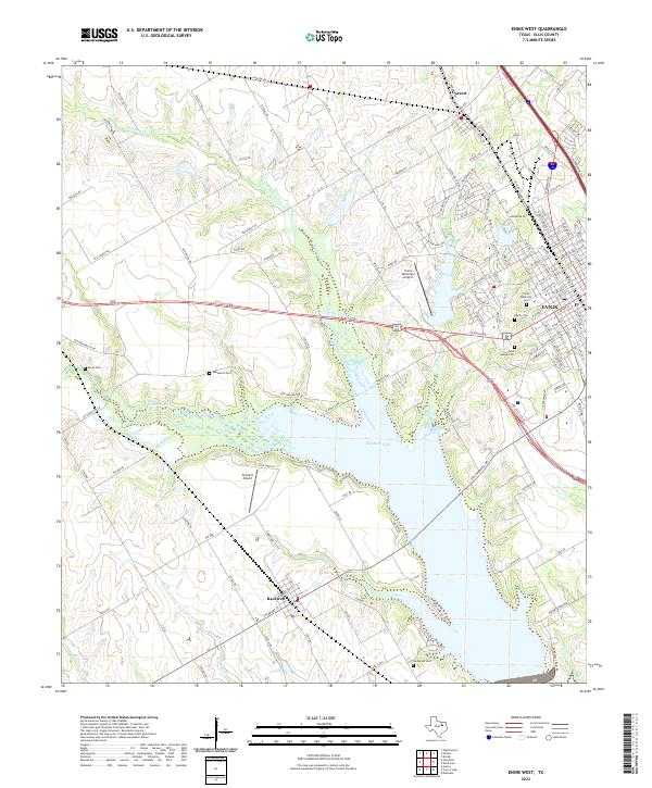 USGS Topographic Map – Ennis West