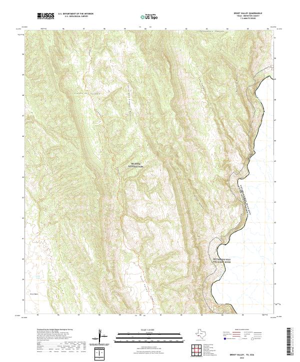USGS Topographic Map – Ernst Valley