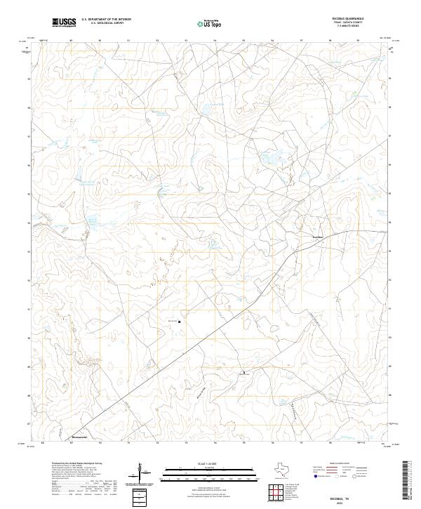 USGS Topographic Map – Escobas