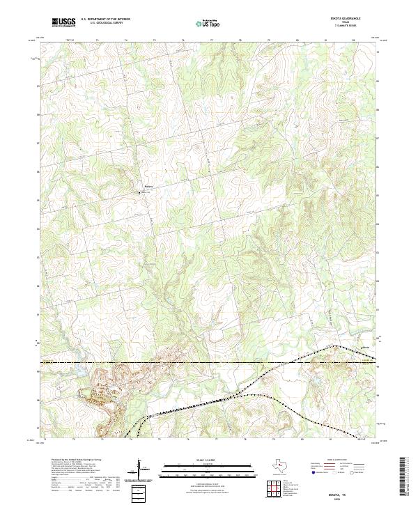 USGS Topographic Map – Eskota