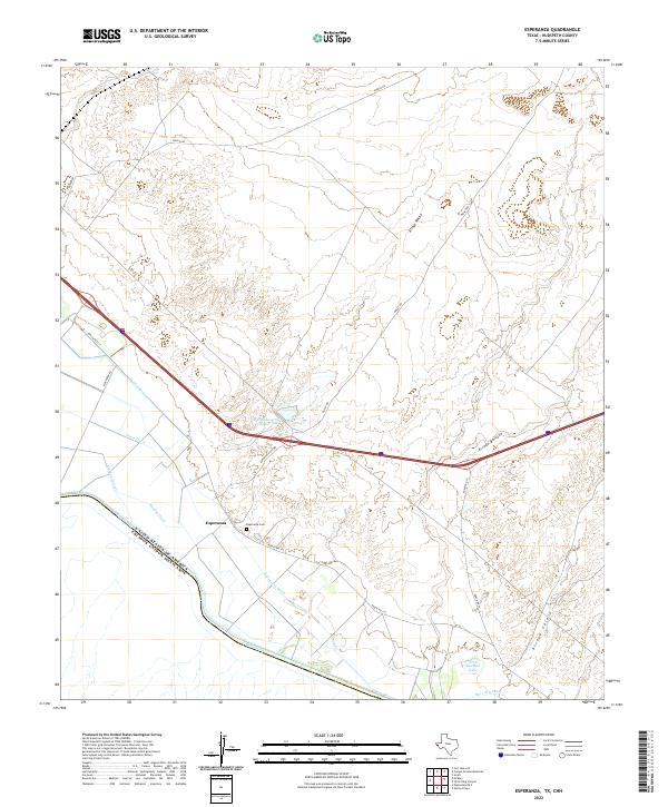 USGS Topographic Map – Esperanza