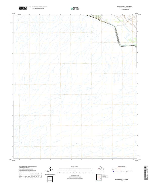 USGS Topographic Map – Esperanza OE S