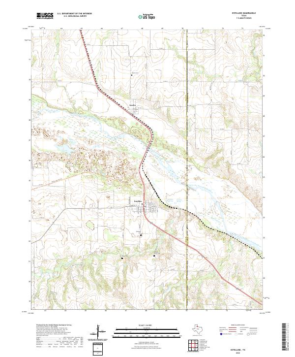 USGS Topographic Map – Estelline