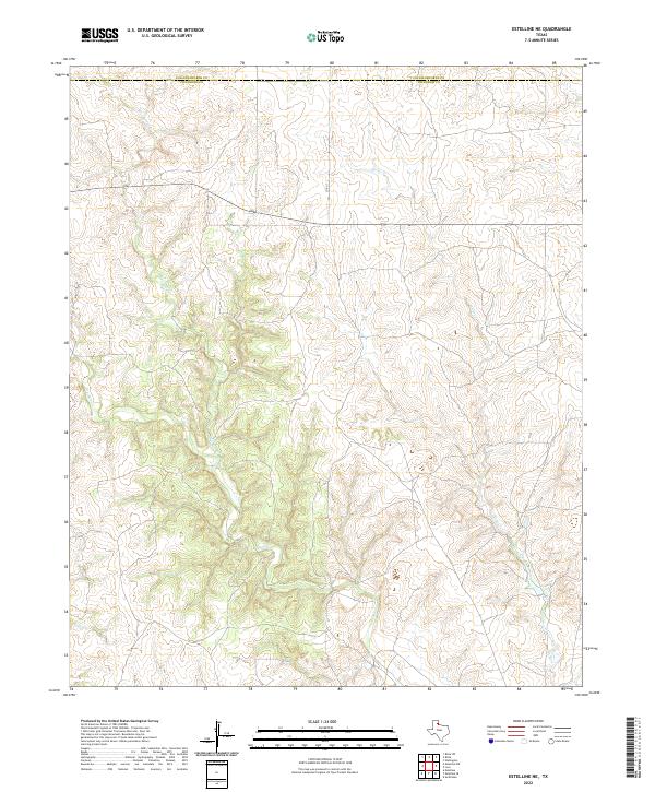 USGS Topographic Map – Estelline NE