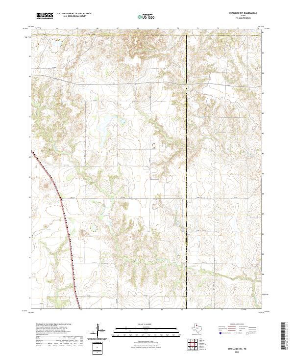 USGS Topographic Map – Estelline NW