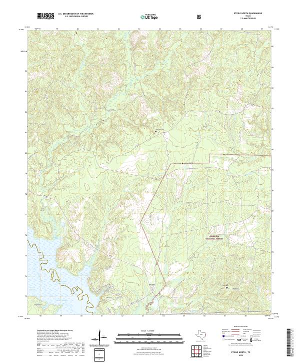 USGS Topographic Map – Etoile North