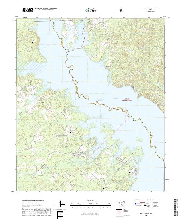 USGS Topographic Map – Etoile South