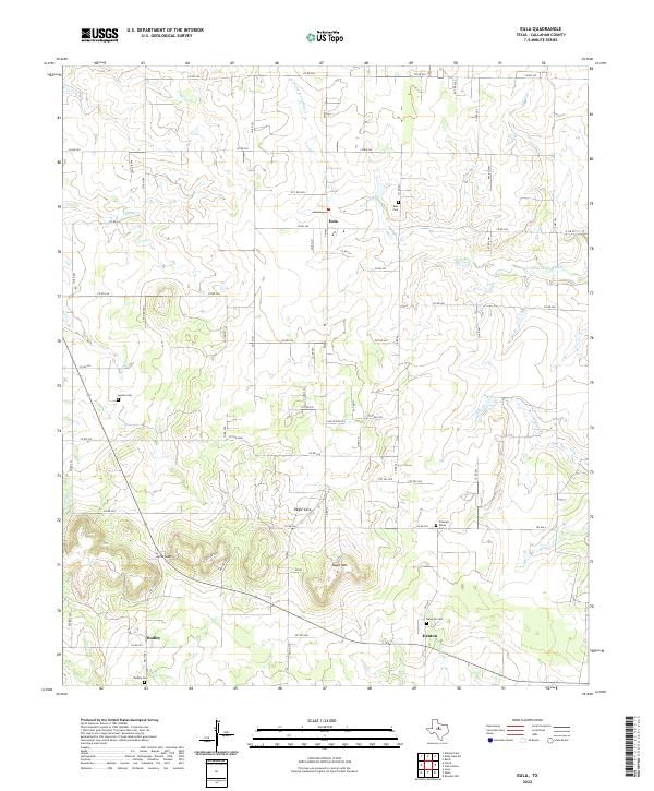 USGS Topographic Map – Eula