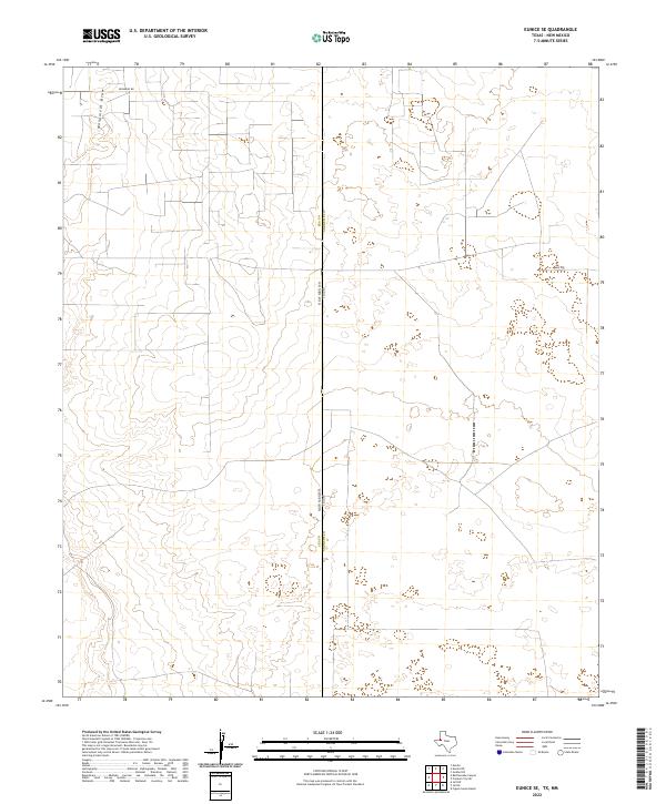 2022 Map of Eunice SE, 2022 Print