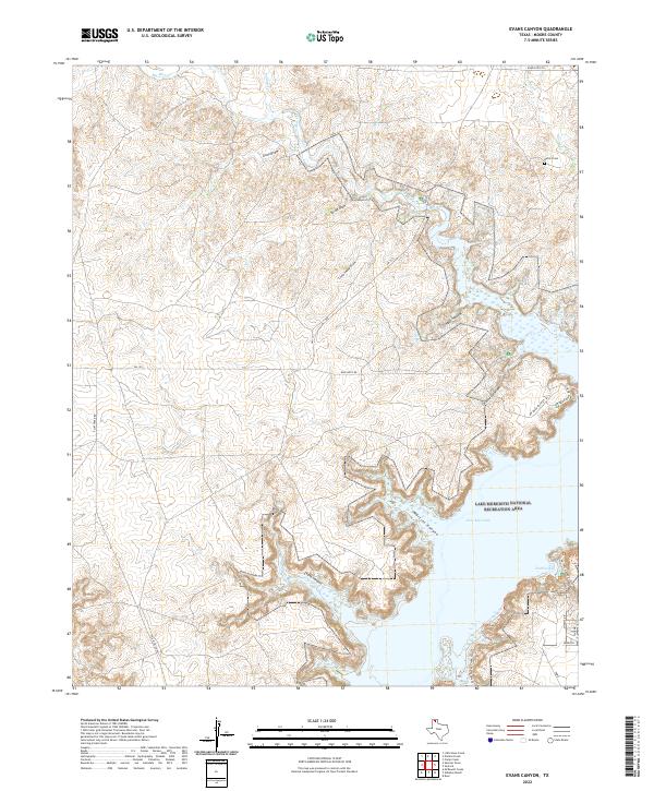 USGS Topographic Map – Evans Canyon