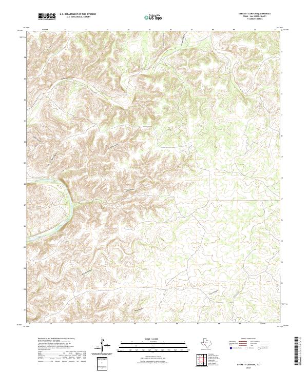 USGS Topographic Map – Everett Canyon