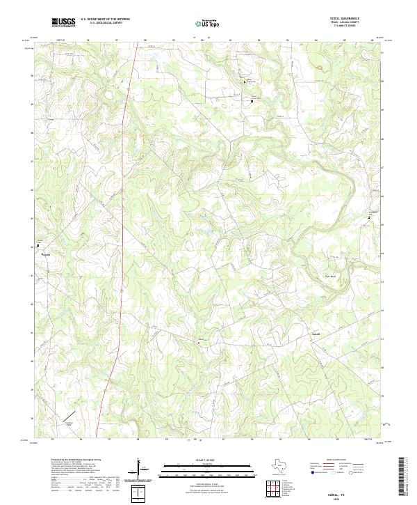 USGS Topographic Map – Ezzell