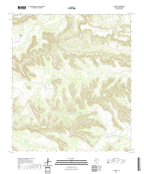 USGS Topographic Map – F C Ranch