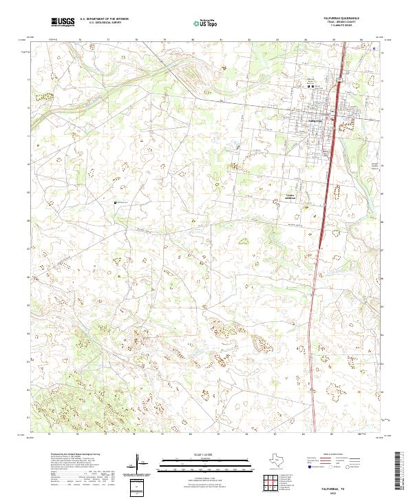 USGS Topographic Map – Falfurrias