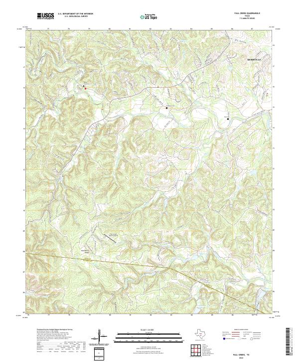 USGS Topographic Map – Fall Creek