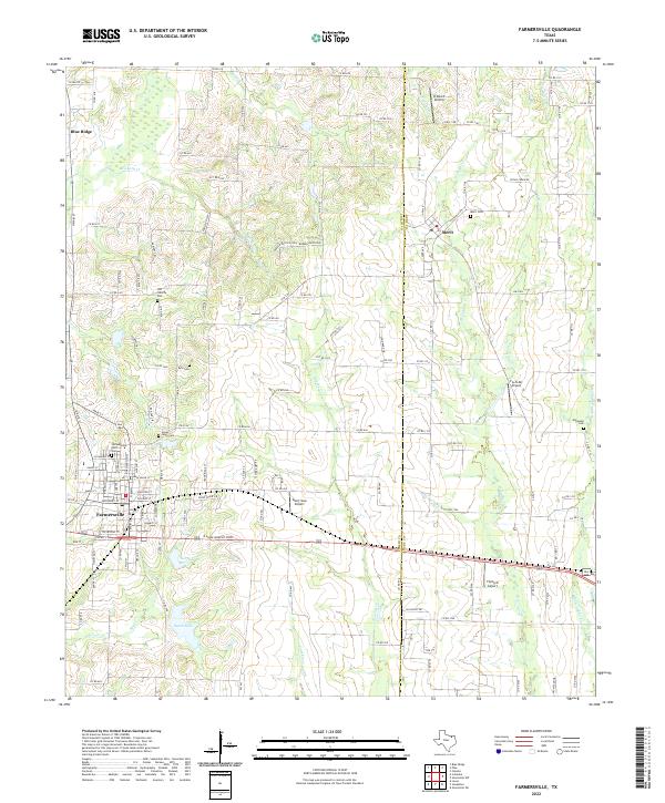 USGS Topographic Map – Farmersville