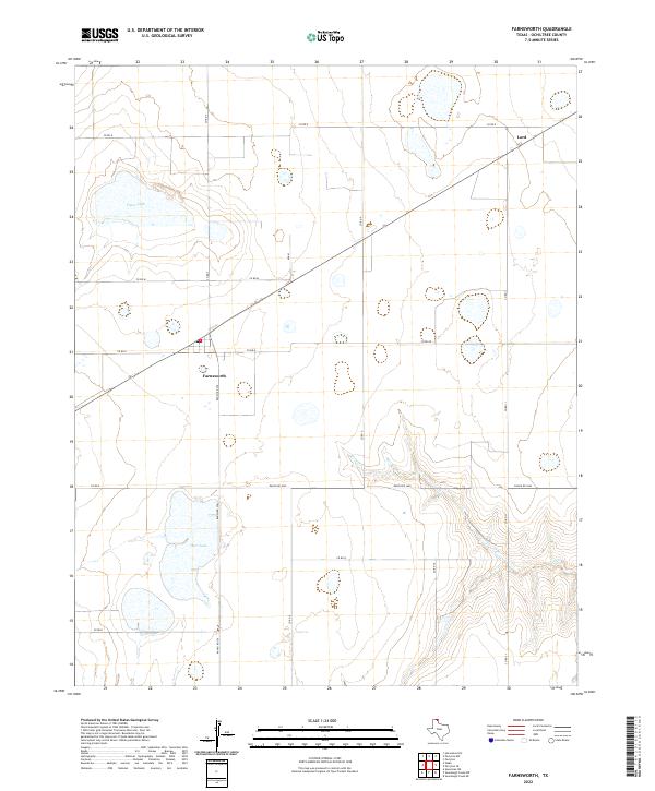 USGS Topographic Map – Farnsworth
