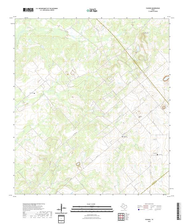 USGS Topographic Map – Fashing