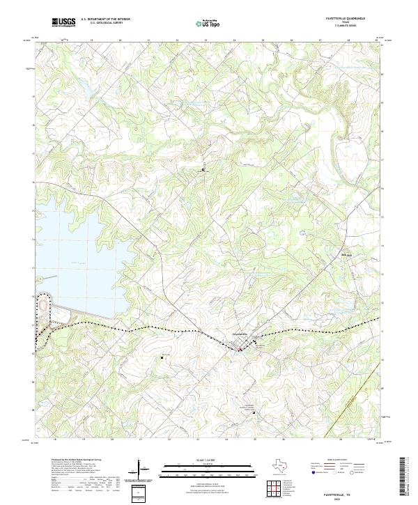 USGS Topographic Map – Fayetteville