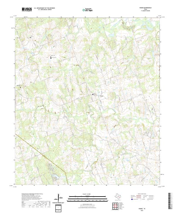 USGS Topographic Map – Fedor