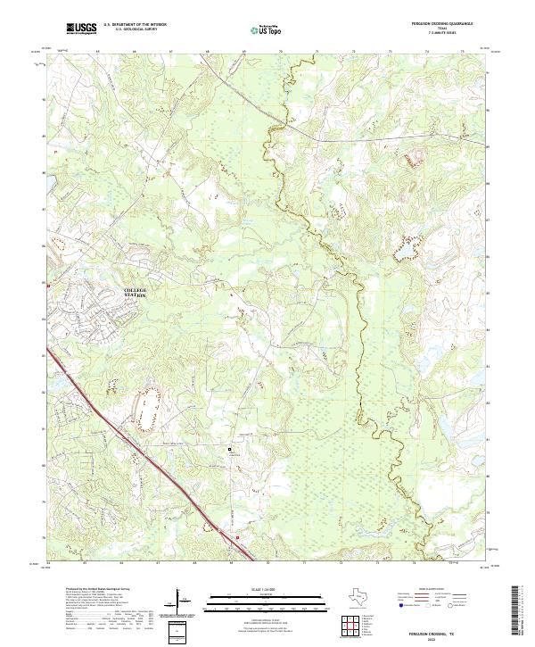 USGS Topographic Map – Ferguson Crossing