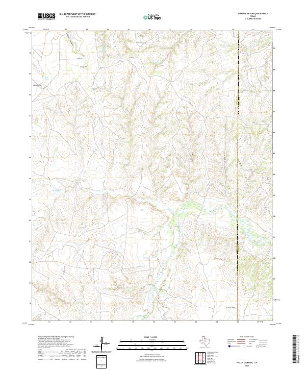 USGS Topographic Map – Fields Canyon
