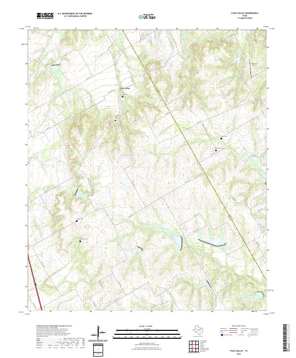 USGS Topographic Map – Files Valley