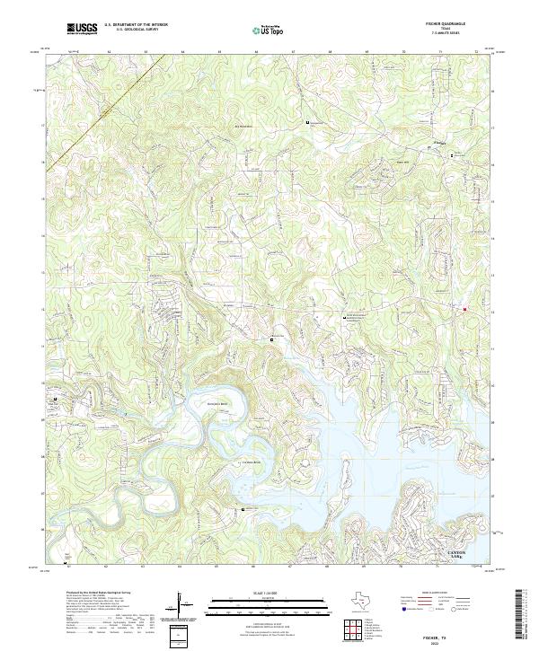 USGS Topographic Map – Fischer