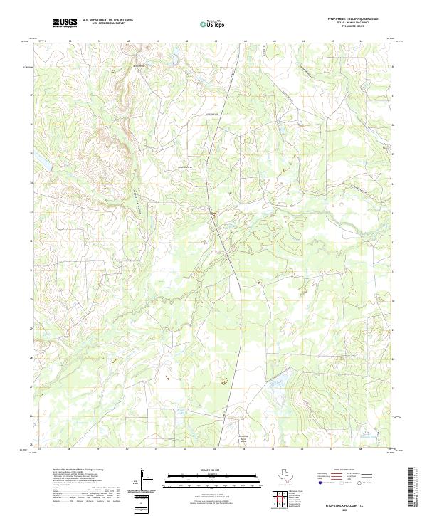 USGS Topographic Map – Fitzpatrick Hollow