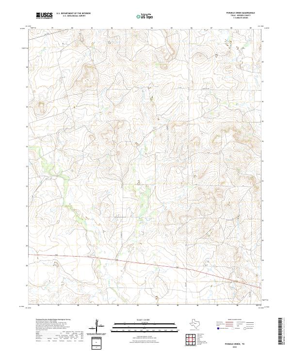 USGS Topographic Map – Fivemile Creek