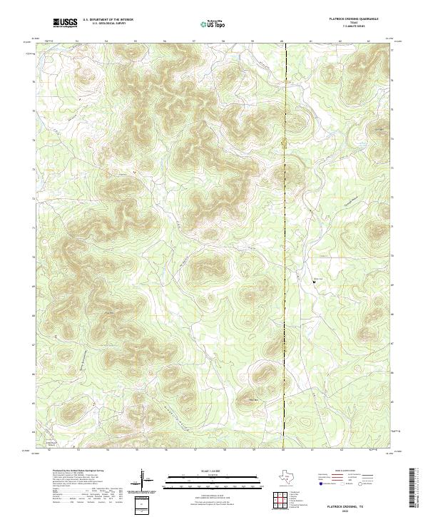 USGS Topographic Map – Flatrock Crossing