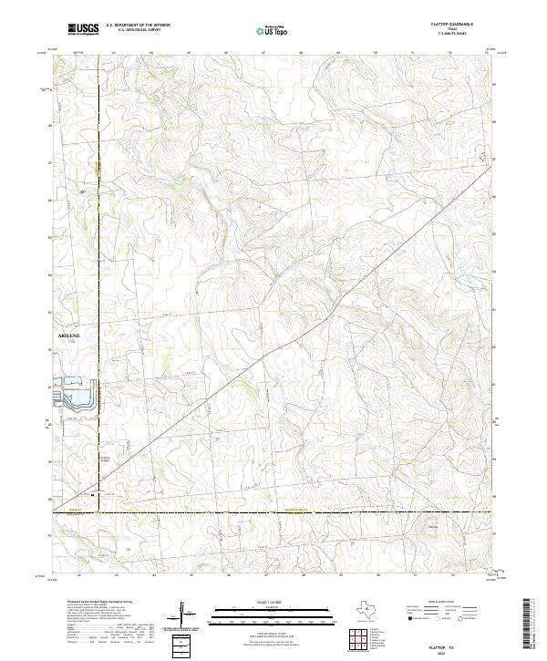 USGS Topographic Map – Flattop
