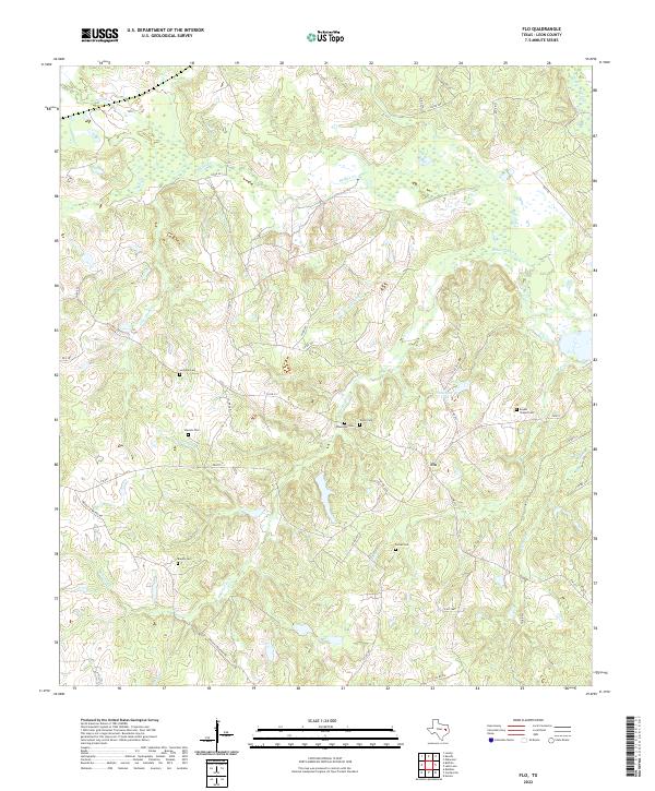 USGS Topographic Map – Flo