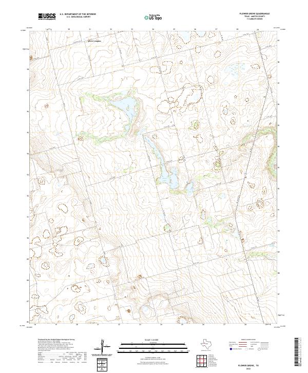 USGS Topographic Map – Flower Grove