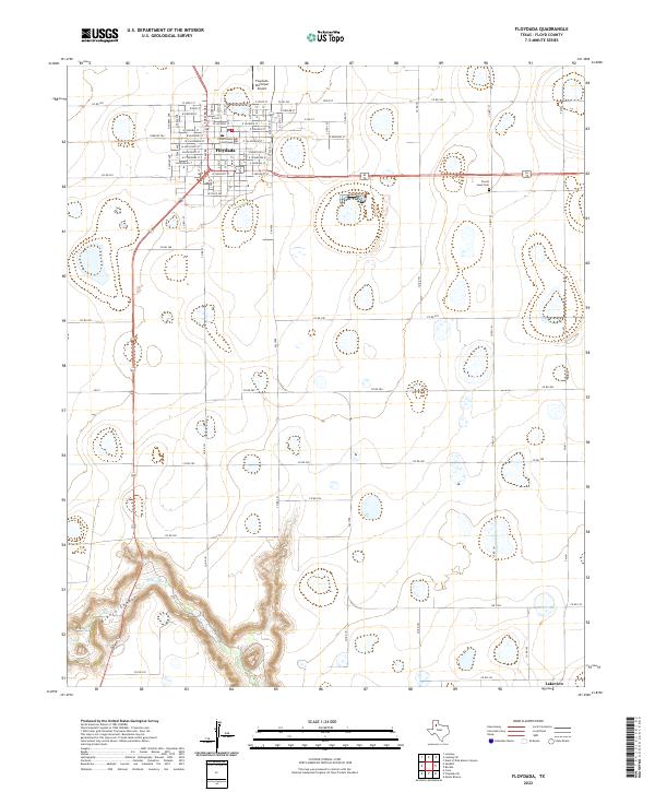 USGS Topographic Map – Floydada